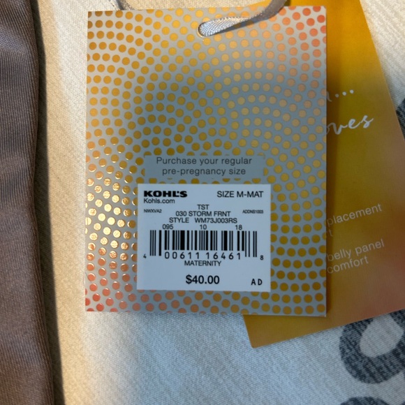 NWT maternity grey capri-length tights/leggings - Picture 3 of 4